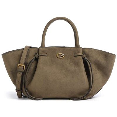 Guess Allegra Girlfriend Handtasche aus Leder, oliv Guess Allegra Girlfriend Handtasche aus Leder, oliv