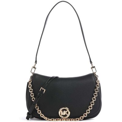 Michael Kors Nolita Medium Schultertasche aus Leder, schwarz Michael Kors Nolita Medium Schultertasche aus Leder, schwarz