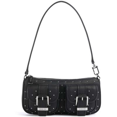 Michael Kors Zoe Small Schultertasche aus Leder, schwarz Michael Kors Zoe Small Schultertasche aus Leder, schwarz