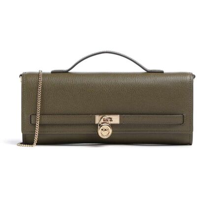 Michael Kors Hamilton Moderne Medium Schultertasche aus Leder, oliv Michael Kors Hamilton Moderne Medium Schultertasche aus Leder, oliv