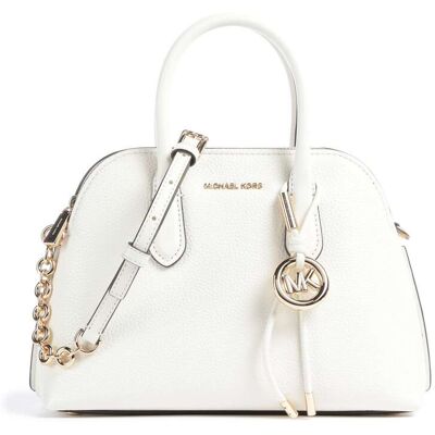 Michael Kors Freddie Medium Handtasche aus Leder, weiß Michael Kors Freddie Medium Handtasche aus Leder, weiß