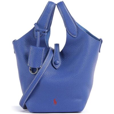 Polo Ralph Lauren Play Small Umhängetasche aus Leder, blau Polo Ralph Lauren Play Small Umhängetasche aus Leder, blau