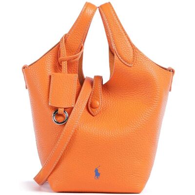 Polo Ralph Lauren Play Small Umhängetasche aus Leder, orange Polo Ralph Lauren Play Small Umhängetasche aus Leder, orange