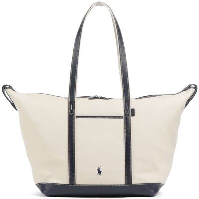 Polo Ralph Lauren Canvas Large Shopper, beige,blau Polo Ralph Lauren Canvas Large Shopper, beige,blau