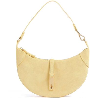 Polo Ralph Lauren ID Collection Small Schultertasche aus Leder, gelb Polo Ralph Lauren ID Collection Small Schultertasche aus Leder, gelb