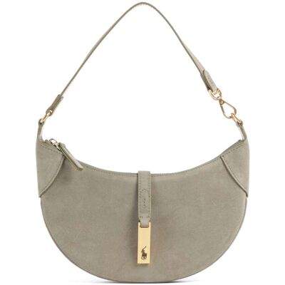 Polo Ralph Lauren ID Collection Small Schultertasche aus Leder, grün Polo Ralph Lauren ID Collection Small Schultertasche aus Leder, grün