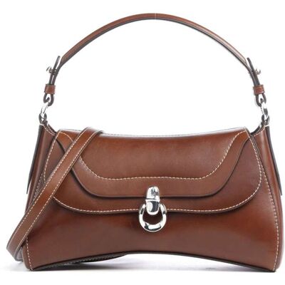 Polo Ralph Lauren Blaze Small Schultertasche aus Leder, braun Polo Ralph Lauren Blaze Small Schultertasche aus Leder, braun