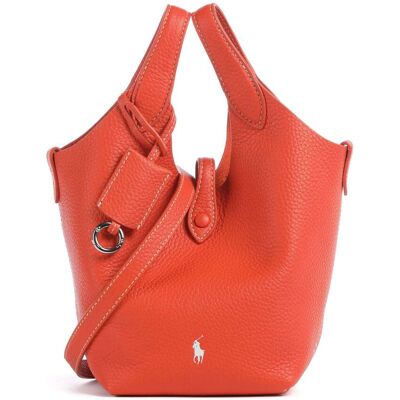 Polo Ralph Lauren Play Small Umhängetasche aus Leder, orange Polo Ralph Lauren Play Small Umhängetasche aus Leder, orange
