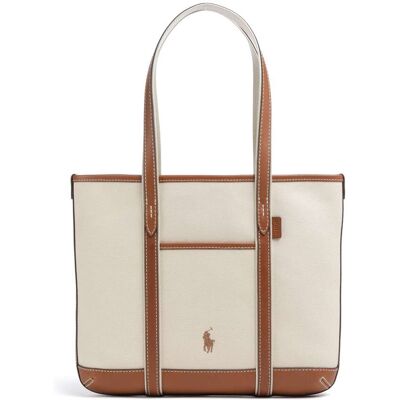 Polo Ralph Lauren Canvas Small Shopper, beige,braun Polo Ralph Lauren Canvas Small Shopper, beige,braun