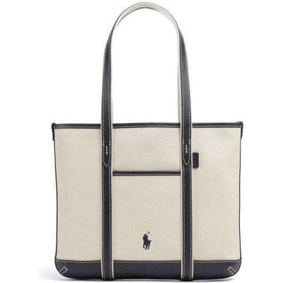 Polo Ralph Lauren Canvas Small Shopper, beige,blau Polo Ralph Lauren Canvas Small Shopper, beige,blau