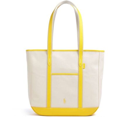 Polo Ralph Lauren Canvas Medium Shopper, gelb,weiß Polo Ralph Lauren Canvas Medium Shopper, gelb,weiß