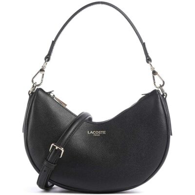 Lacoste Champs Elysees Schultertasche aus Leder, schwarz Lacoste Champs Elysees Schultertasche aus Leder, schwarz