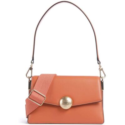 Lacoste Tennis Bliss Schultertasche aus Leder, orange Lacoste Tennis Bliss Schultertasche aus Leder, orange