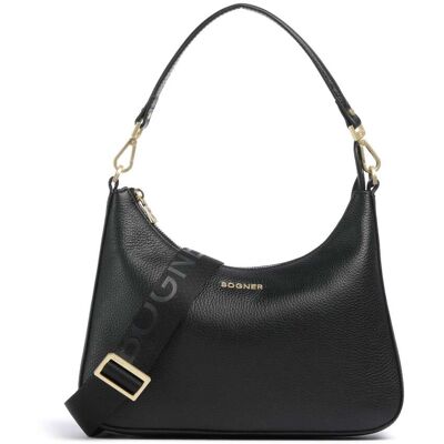 Bogner Wallis Odette Schultertasche aus Leder, schwarz Bogner Wallis Odette Schultertasche aus Leder, schwarz