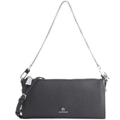 Aigner Ivy S Schultertasche aus Leder, schwarz Aigner Ivy S Schultertasche aus Leder, schwarz