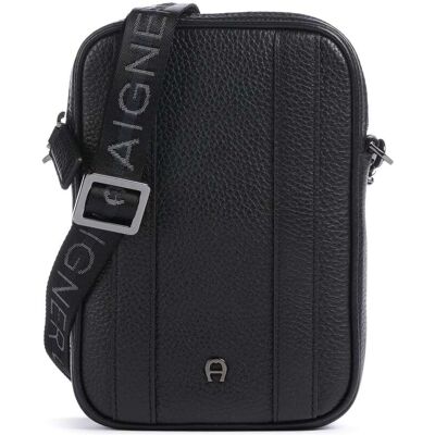 Aigner Diego S Umhängetasche aus Leder, schwarz Aigner Diego S Umhängetasche aus Leder, schwarz