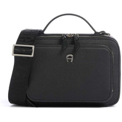Aigner Zita S Umhängetasche aus Leder, schwarz Aigner Zita S Umhängetasche aus Leder, schwarz