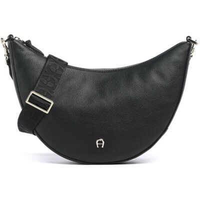 Aigner Zita M Umhängetasche aus Leder, schwarz Aigner Zita M Umhängetasche aus Leder, schwarz