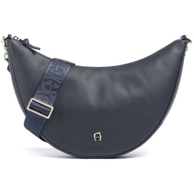Aigner Zita M Umhängetasche aus Leder, blau Aigner Zita M Umhängetasche aus Leder, blau