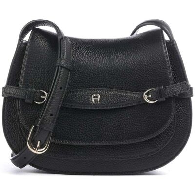 Aigner Cavallo S Umhängetasche aus Leder, schwarz Aigner Cavallo S Umhängetasche aus Leder, schwarz