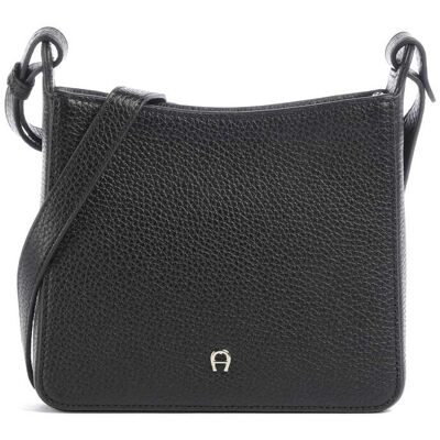 Aigner Pura S Umhängetasche aus Leder, schwarz Aigner Pura S Umhängetasche aus Leder, schwarz