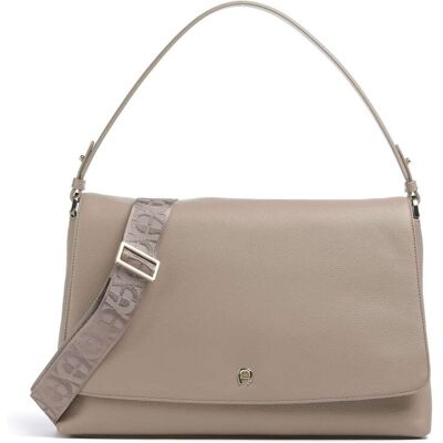 Aigner Zita M Schultertasche aus Leder, braun Aigner Zita M Schultertasche aus Leder, braun