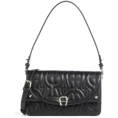 Aigner Diadora S Schultertasche aus Leder, schwarz Aigner Diadora S Schultertasche aus Leder, schwarz