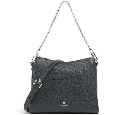 Aigner Ivy M Schultertasche aus Leder, blau Aigner Ivy M Schultertasche aus Leder, blau