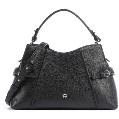Aigner Cavallo M Handtasche aus Leder, schwarz Aigner Cavallo M Handtasche aus Leder, schwarz
