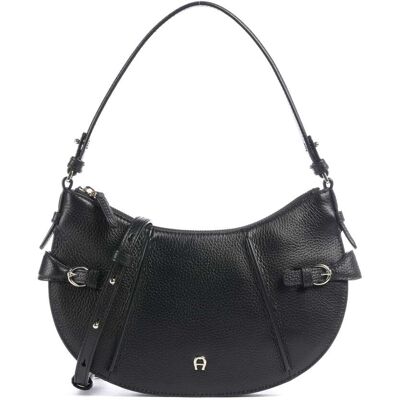 Aigner Cavallo S Schultertasche aus Leder, schwarz Aigner Cavallo S Schultertasche aus Leder, schwarz