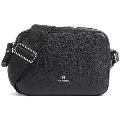 Aigner Mica S Umhängetasche aus Leder, schwarz Aigner Mica S Umhängetasche aus Leder, schwarz