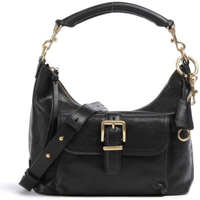 Marc O' Polo S Schultertasche aus Leder, schwarz Marc O' Polo S Schultertasche aus Leder, schwarz