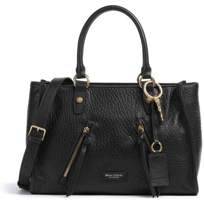 Marc O' Polo M Handtasche aus Leder, schwarz Marc O' Polo M Handtasche aus Leder, schwarz