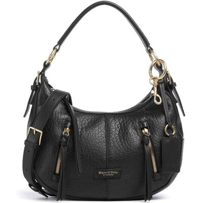 Marc O' Polo S Schultertasche aus Leder, schwarz Marc O' Polo S Schultertasche aus Leder, schwarz