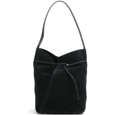 Boss Revers Bucket Handtasche aus Leder, schwarz Boss Revers Bucket Handtasche aus Leder, schwarz