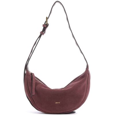Abro Suede By My Side Small Schultertasche aus Leder, rot Abro Suede By My Side Small Schultertasche aus Leder, rot
