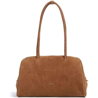 Abro Suede Amara Schultertasche aus Leder, braun Abro Suede Amara Schultertasche aus Leder, braun