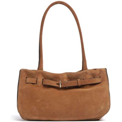 Abro Suede Jill Schultertasche aus Leder, braun Abro Suede Jill Schultertasche aus Leder, braun
