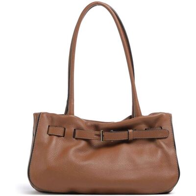 Abro Dalia Jill Schultertasche aus Leder, braun Abro Dalia Jill Schultertasche aus Leder, braun