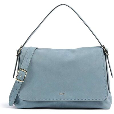 Abro Suede Carina Schultertasche aus Leder, blau Abro Suede Carina Schultertasche aus Leder, blau