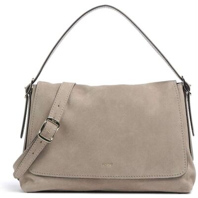Abro Suede Carina Schultertasche aus Leder, grau Abro Suede Carina Schultertasche aus Leder, grau