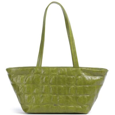 Abro Maxi Cocco Alba Schultertasche aus Leder, oliv Abro Maxi Cocco Alba Schultertasche aus Leder, oliv