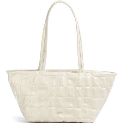 Abro Maxi Cocco Alba Schultertasche aus Leder, weiß Abro Maxi Cocco Alba Schultertasche aus Leder, weiß