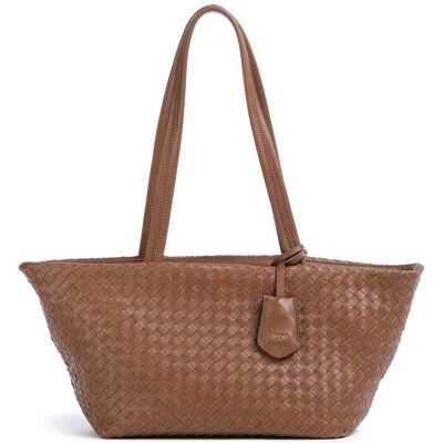 Abro Piuma Alba Schultertasche aus Leder, braun Abro Piuma Alba Schultertasche aus Leder, braun