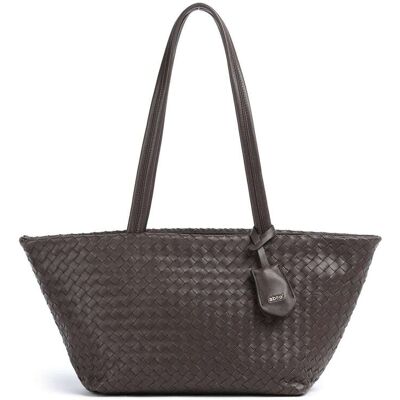 Abro Piuma Alba Schultertasche aus Leder, braun Abro Piuma Alba Schultertasche aus Leder, braun