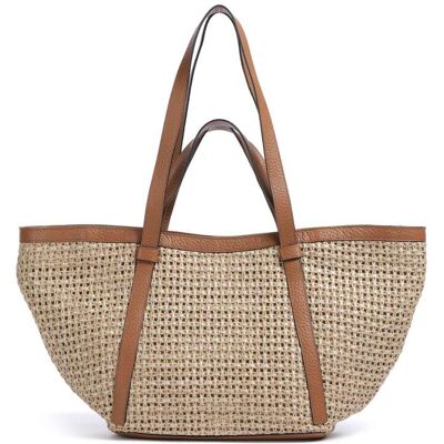 Abro Raffia Cordino Cosmo Large Shopper, braun Abro Raffia Cordino Cosmo Large Shopper, braun