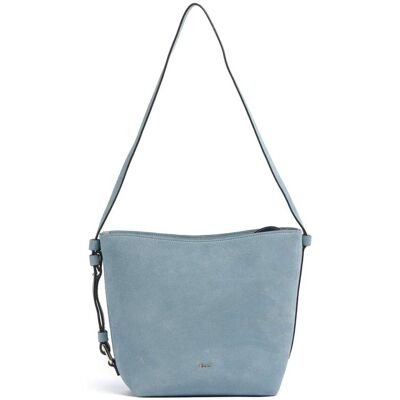 Abro Suede Cosmo Umhängetasche aus Leder, blau Abro Suede Cosmo Umhängetasche aus Leder, blau