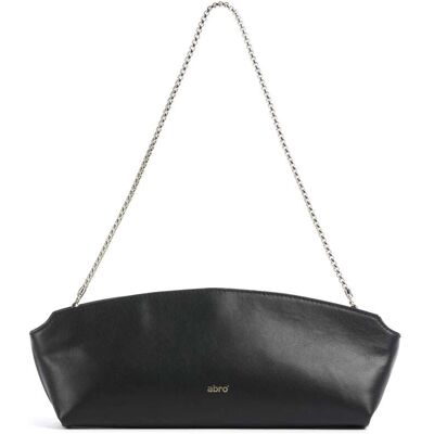 Abro Nappa Pisa Ballroom Schultertasche aus Leder, schwarz Abro Nappa Pisa Ballroom Schultertasche aus Leder, schwarz