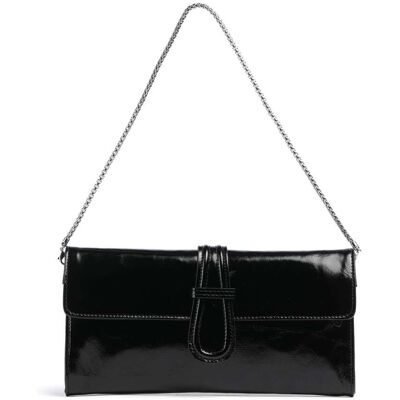 Abro Venice Luna Schultertasche aus Leder, schwarz Abro Venice Luna Schultertasche aus Leder, schwarz