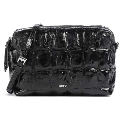 Abro Maxxi Cocco Kaia Umhängetasche aus Leder, schwarz Abro Maxxi Cocco Kaia Umhängetasche aus Leder, schwarz